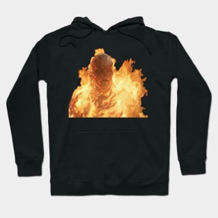 Vecna On Fire Painting Hoodie